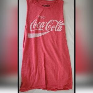 Coca-Cola men's size medium red tank top #B314